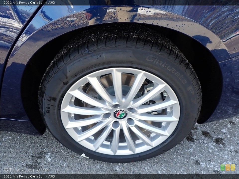 2021 Alfa Romeo Giulia Sprint AWD Wheel and Tire Photo #140388202