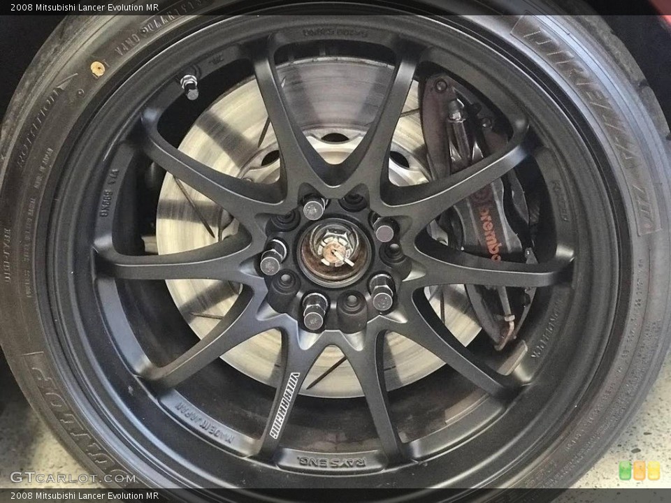 2008 Mitsubishi Lancer Evolution MR Wheel and Tire Photo #140441744