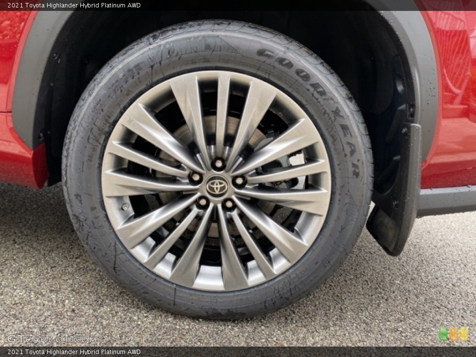 2021 Toyota Highlander Hybrid Platinum AWD Wheel and Tire Photo #140509123