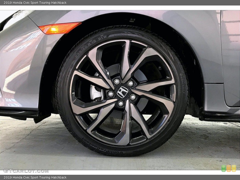 2019 Honda Civic Sport Touring Hatchback Wheel and Tire Photo #140544837