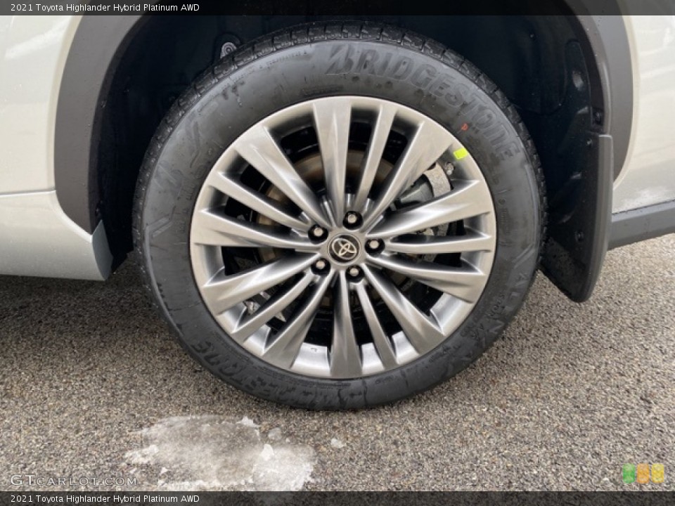 2021 Toyota Highlander Hybrid Platinum AWD Wheel and Tire Photo #140575599