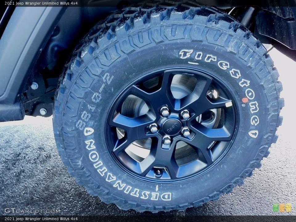 2021 Jeep Wrangler Unlimited Willys 4x4 Wheel and Tire Photo #140636822