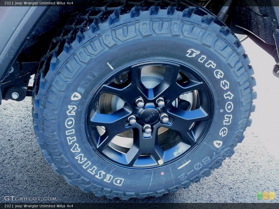 2021 Jeep Wrangler Unlimited Willys 4x4 Wheel and Tire Photo #140638121
