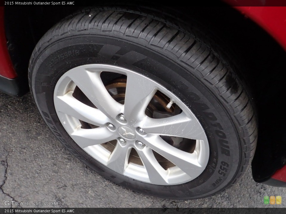 2015 Mitsubishi Outlander Sport ES AWC Wheel and Tire Photo #140698368