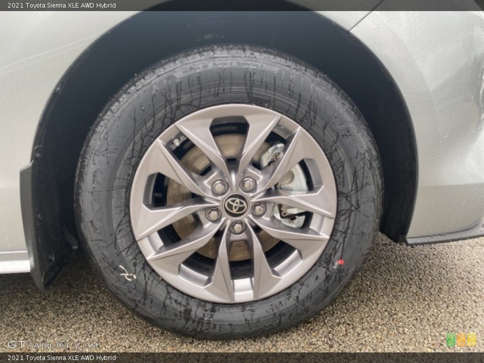 2021 Toyota Sienna XLE AWD Hybrid Wheel and Tire Photo #140701857