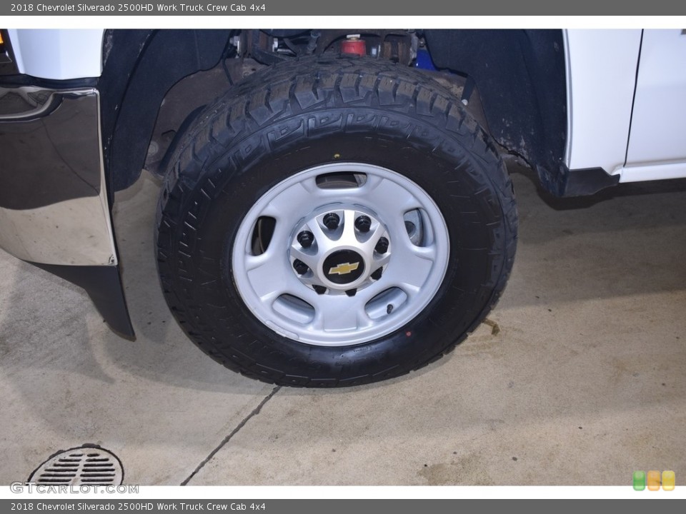 2018 Chevrolet Silverado 2500HD Work Truck Crew Cab 4x4 Wheel and Tire Photo #140749444