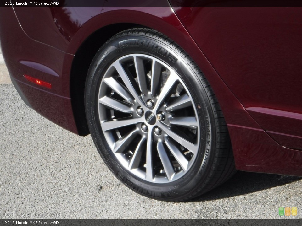 2018 Lincoln MKZ Select AWD Wheel and Tire Photo #140820966