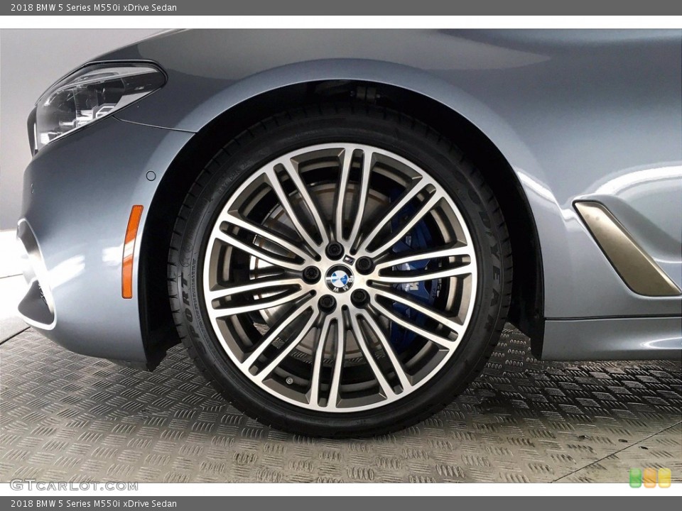 2018 BMW 5 Series M550i xDrive Sedan Wheel and Tire Photo #141012104