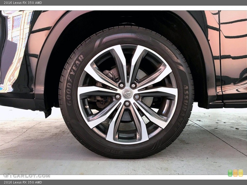 2016 Lexus RX 350 AWD Wheel and Tire Photo #141020509