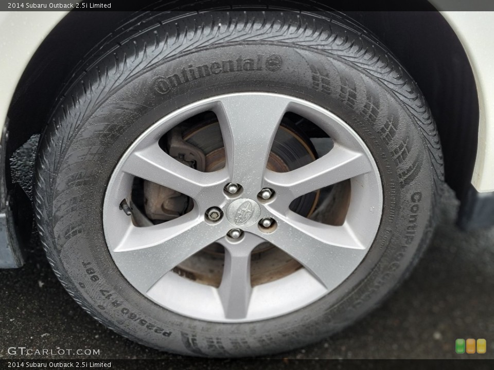 2014 Subaru Outback 2.5i Limited Wheel and Tire Photo #141125779