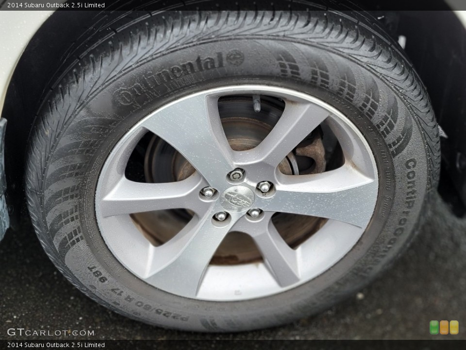 2014 Subaru Outback 2.5i Limited Wheel and Tire Photo #141125893