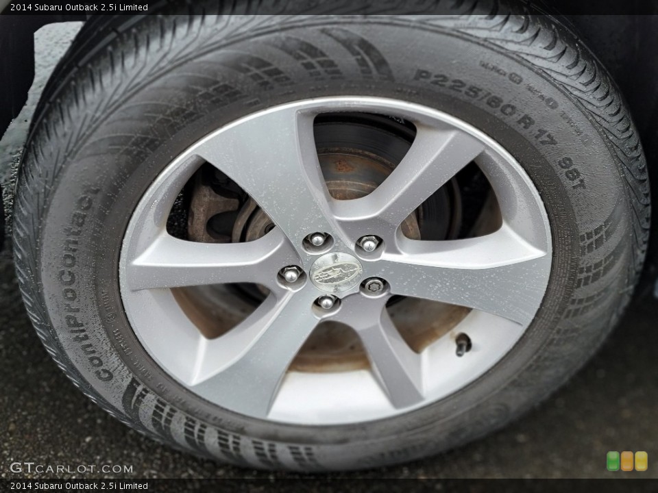 2014 Subaru Outback 2.5i Limited Wheel and Tire Photo #141125929