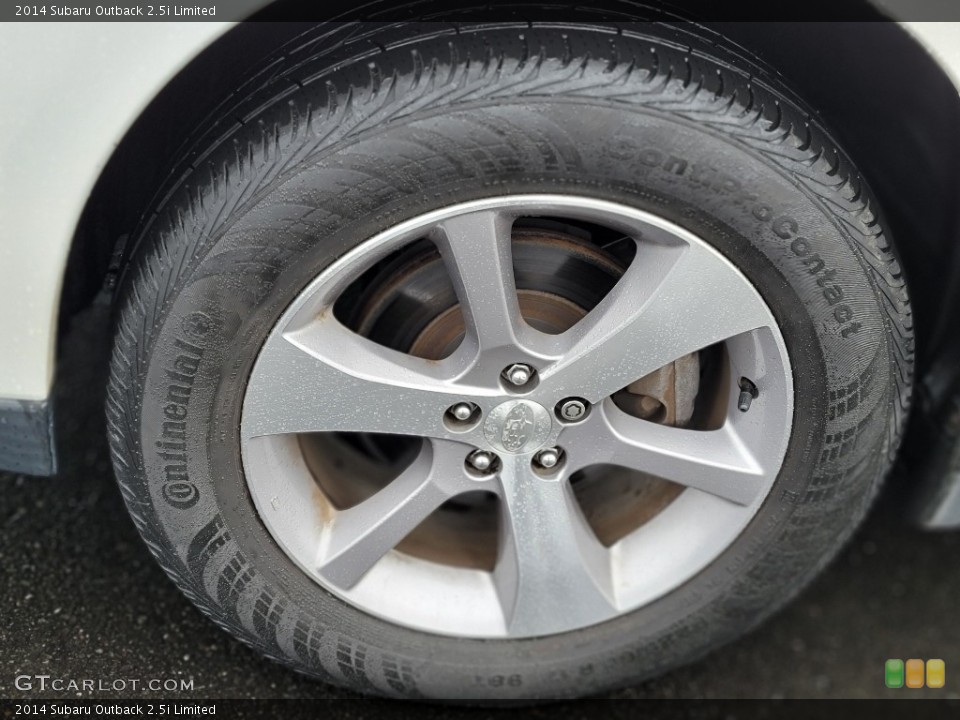 2014 Subaru Outback 2.5i Limited Wheel and Tire Photo #141125980