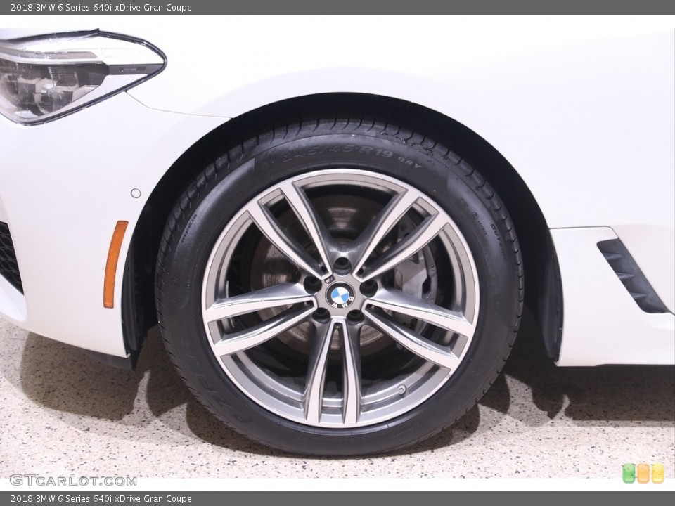 2018 BMW 6 Series 640i xDrive Gran Coupe Wheel and Tire Photo #141247268