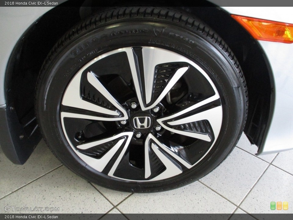 2018 Honda Civic EX-L Sedan Wheel and Tire Photo #141324000