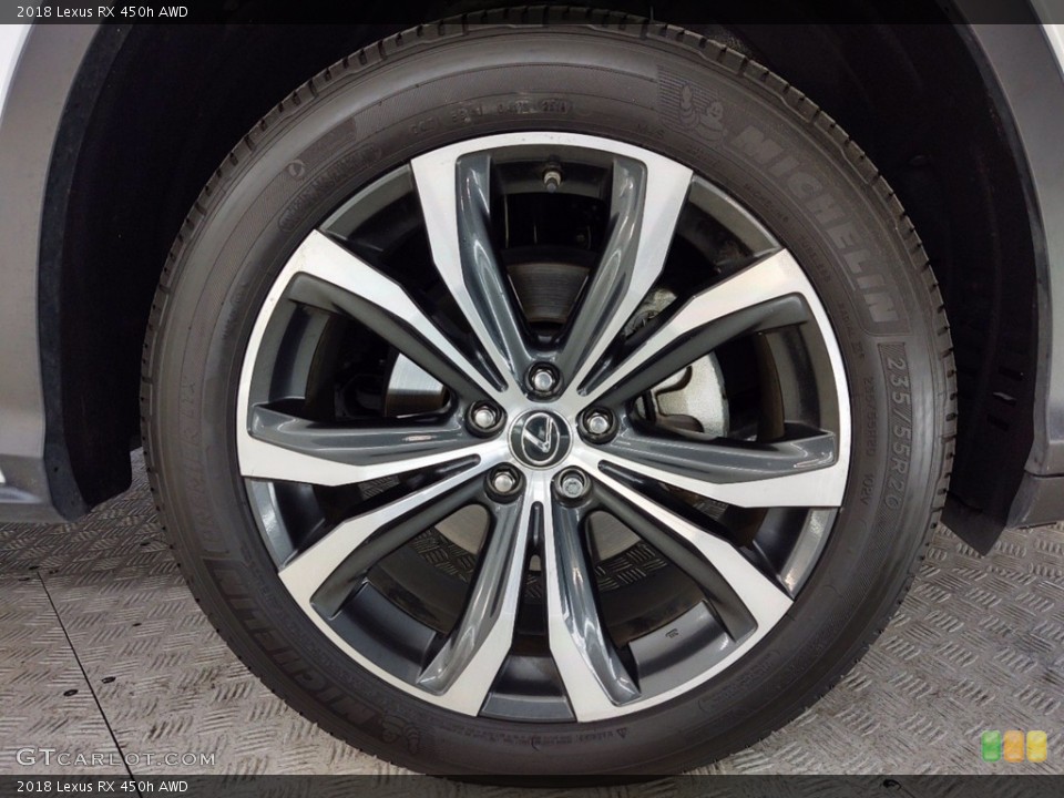 2018 Lexus RX 450h AWD Wheel and Tire Photo #141379990