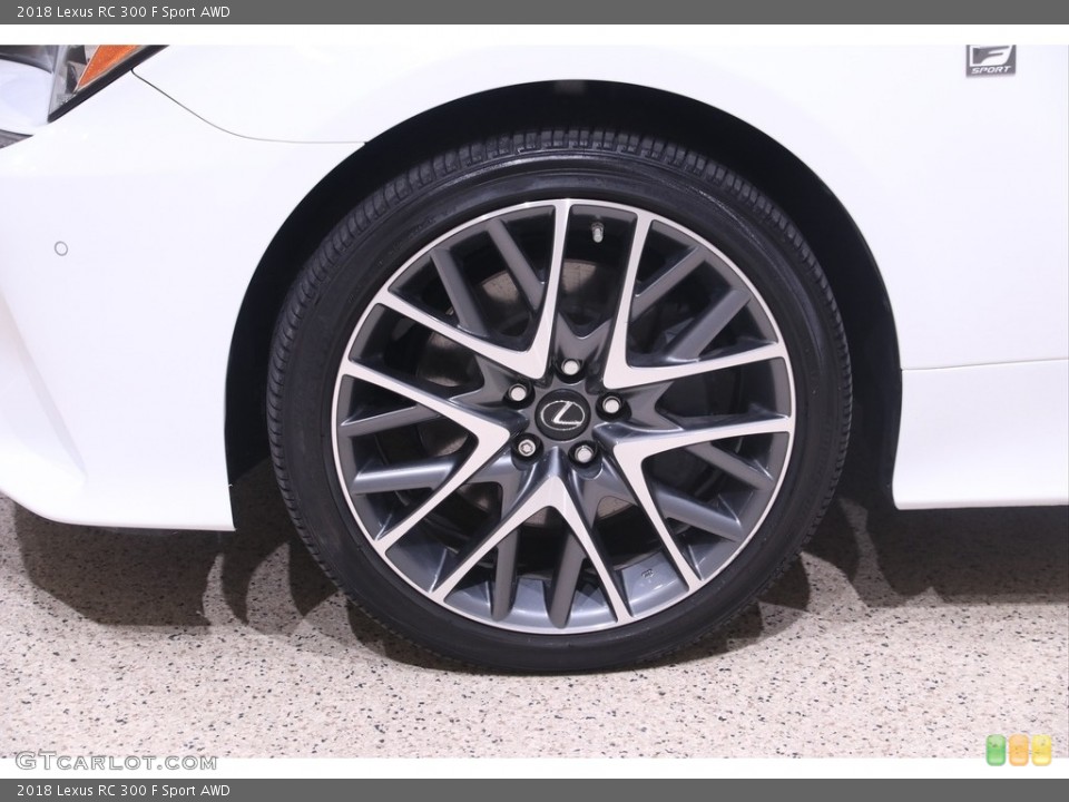 2018 Lexus RC 300 F Sport AWD Wheel and Tire Photo #141467288