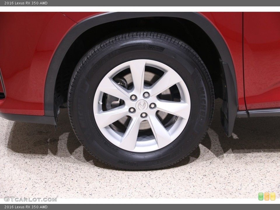 2016 Lexus RX 350 AWD Wheel and Tire Photo #141543837