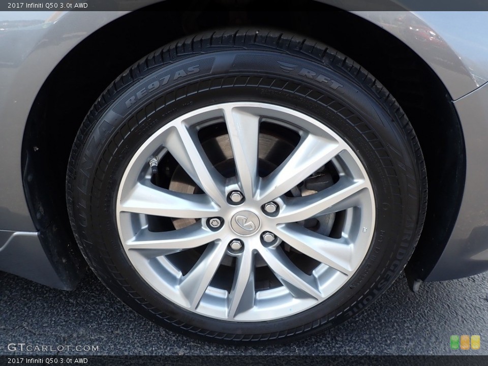 2017 Infiniti Q50 3.0t AWD Wheel and Tire Photo #141622761