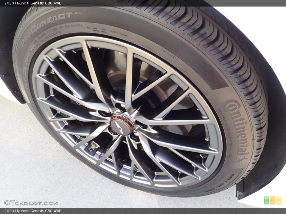2020 Hyundai Genesis G80 AWD Wheel and Tire Photo #141631218