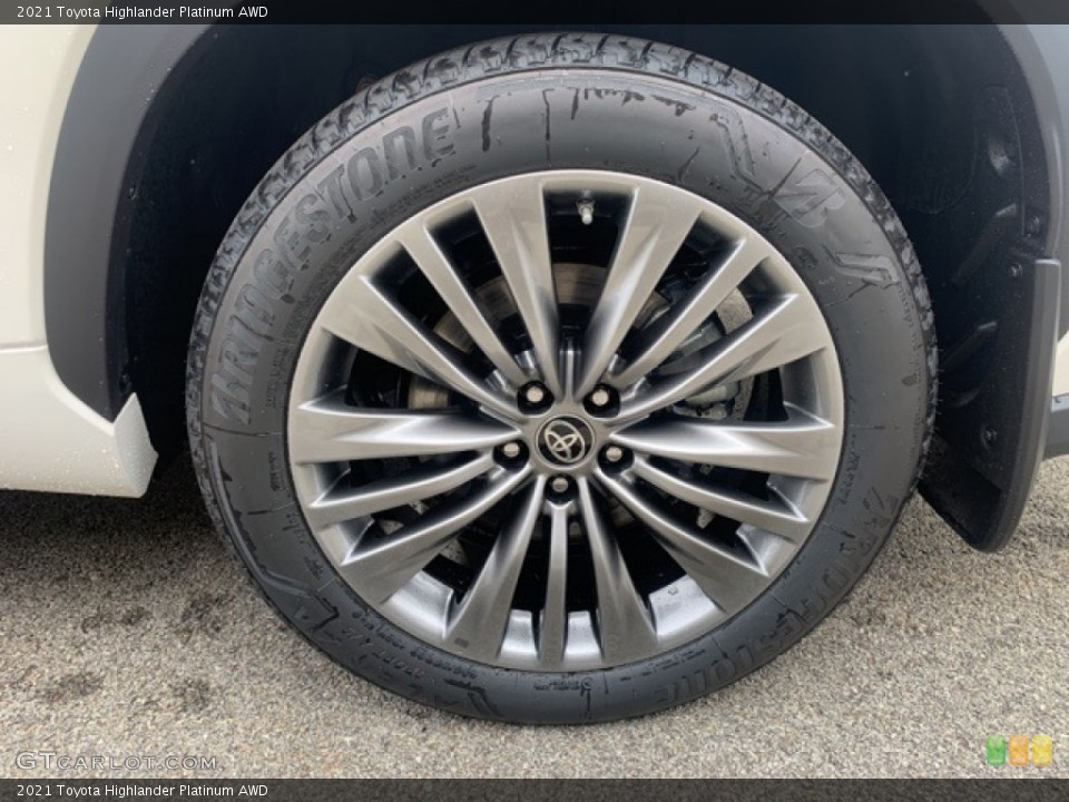 2021 Toyota Highlander Platinum AWD Wheel and Tire Photo #141700152