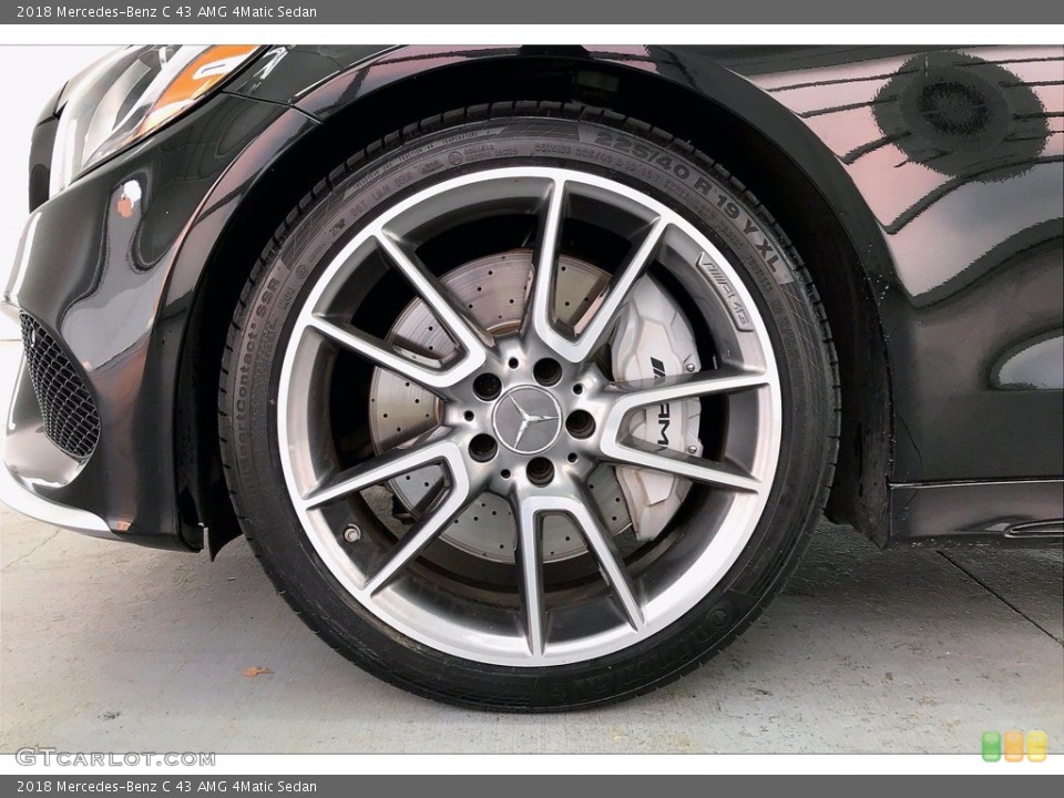 2018 Mercedes-Benz C 43 AMG 4Matic Sedan Wheel and Tire Photo #141766700