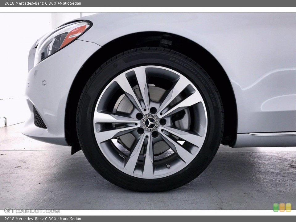 2018 Mercedes-Benz C 300 4Matic Sedan Wheel and Tire Photo #141819403