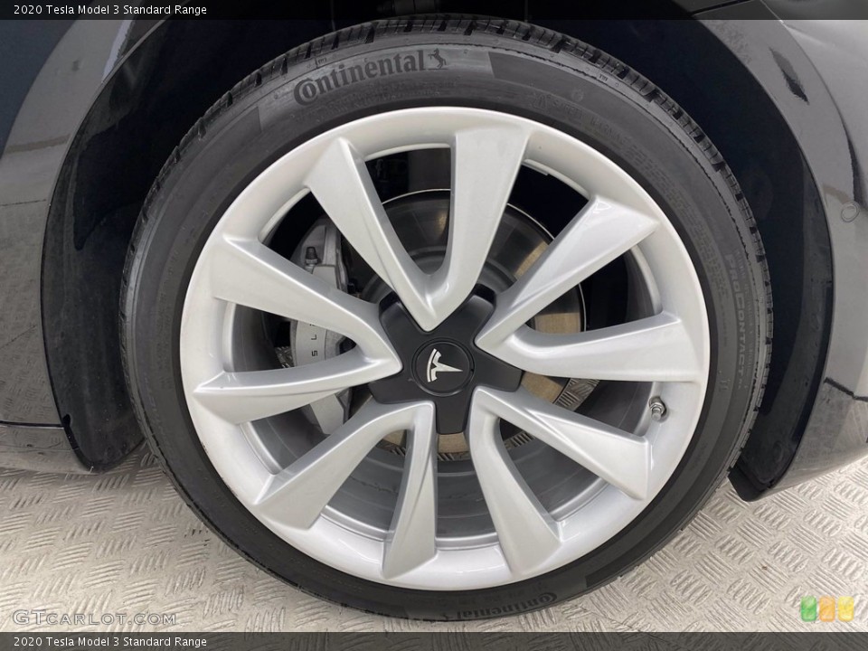 2020 Tesla Model 3 Standard Range Wheel and Tire Photo #141873742