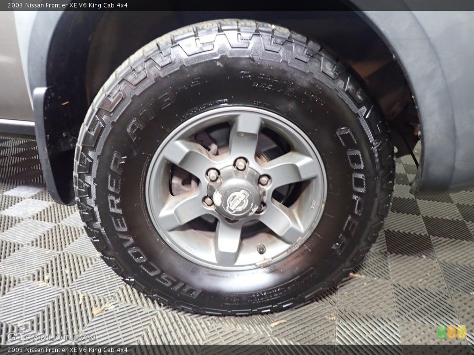 2003 Nissan Frontier XE V6 King Cab 4x4 Wheel and Tire Photo #141893782