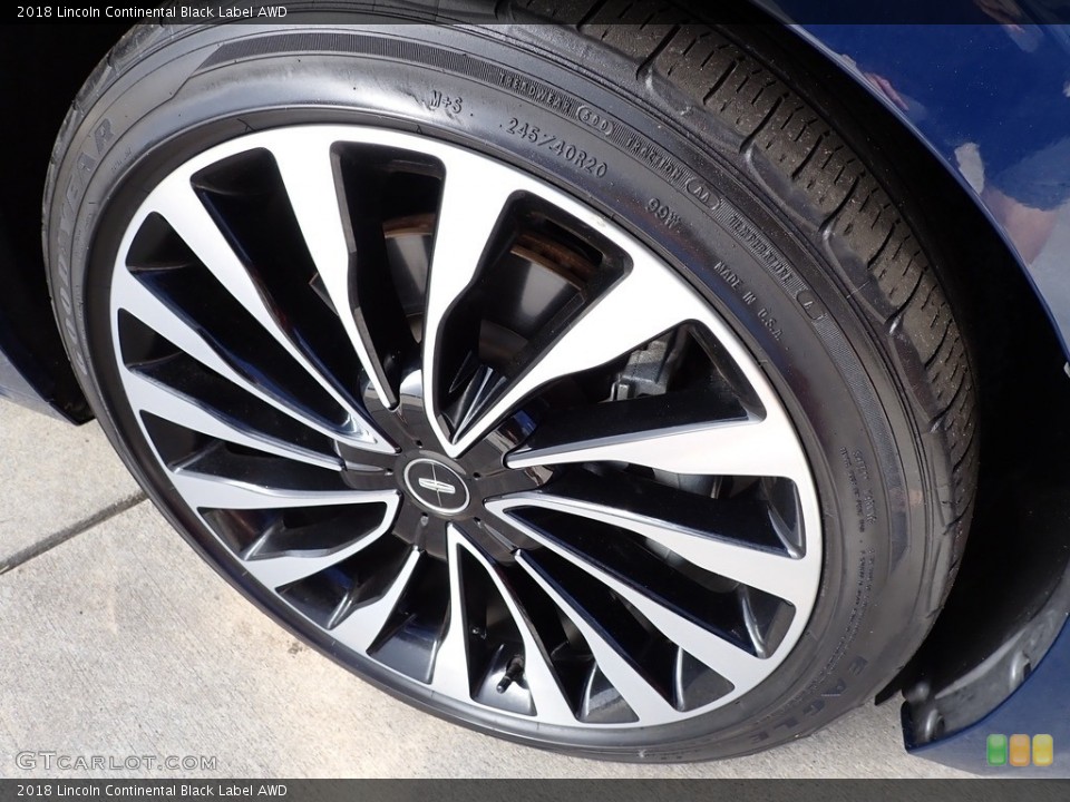 2018 Lincoln Continental Wheels and Tires