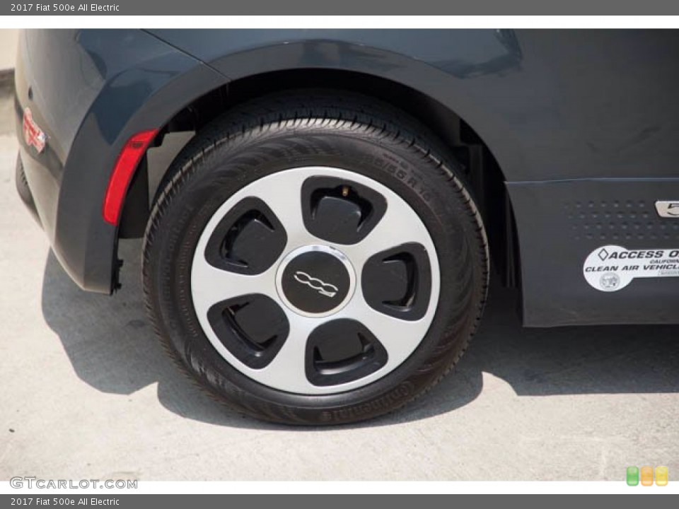 2017 Fiat 500e All Electric Wheel and Tire Photo #142013717
