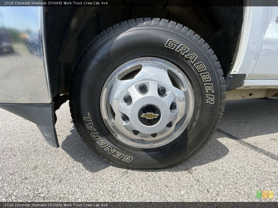2018 Chevrolet Silverado 3500HD Work Truck Crew Cab 4x4 Wheel and Tire Photo #142029712