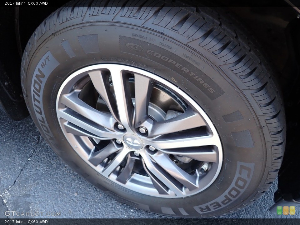 2017 Infiniti QX60 AWD Wheel and Tire Photo #142224942