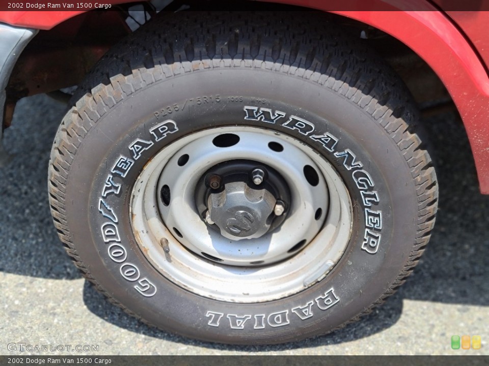 2002 Dodge Ram Van 1500 Cargo Wheel and Tire Photo #142233686