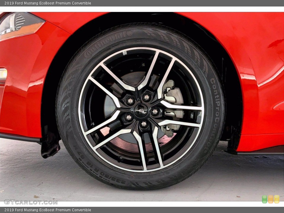 2019 Ford Mustang EcoBoost Premium Convertible Wheel and Tire Photo #142307018