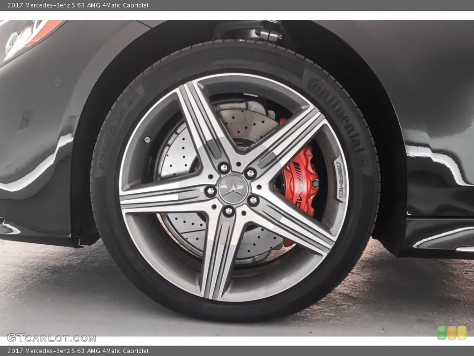 2017 Mercedes-Benz S 63 AMG 4Matic Cabriolet Wheel and Tire Photo #142308248