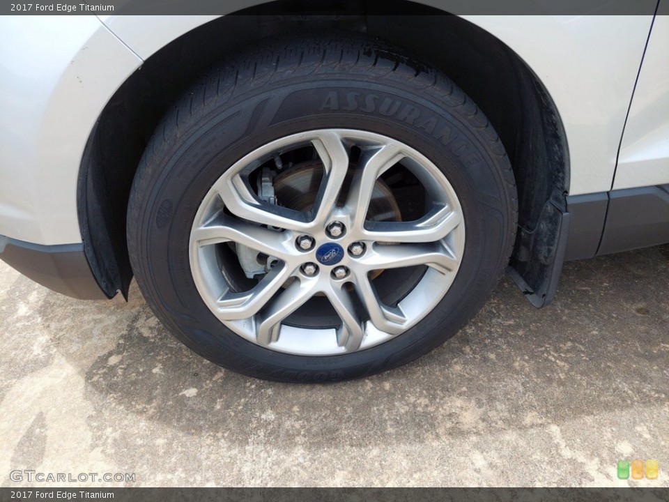 2017 Ford Edge Titanium Wheel and Tire Photo #142420576