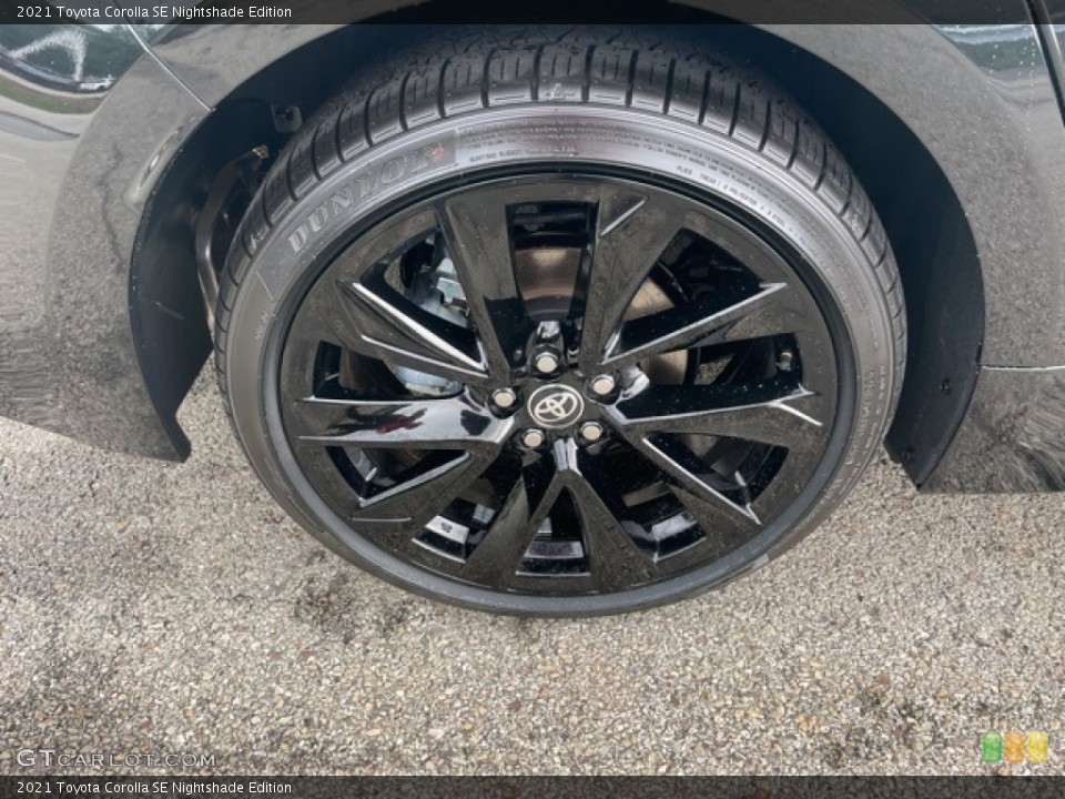 2021 Toyota Corolla SE Nightshade Edition Wheel and Tire Photo #142430035