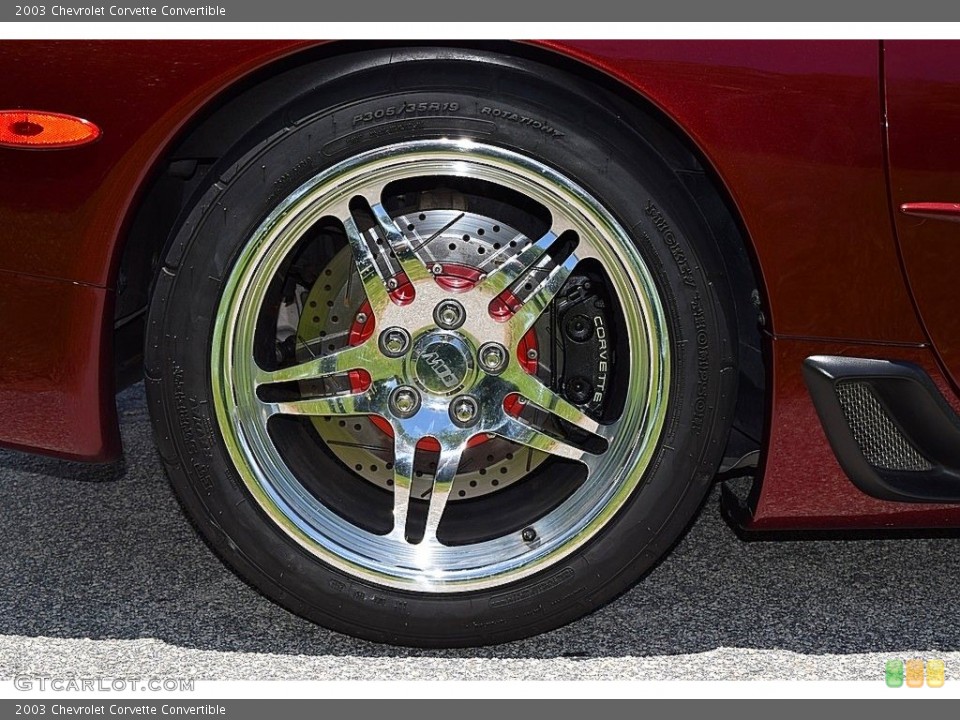 2003 Chevrolet Corvette Convertible Wheel and Tire Photo #142473228