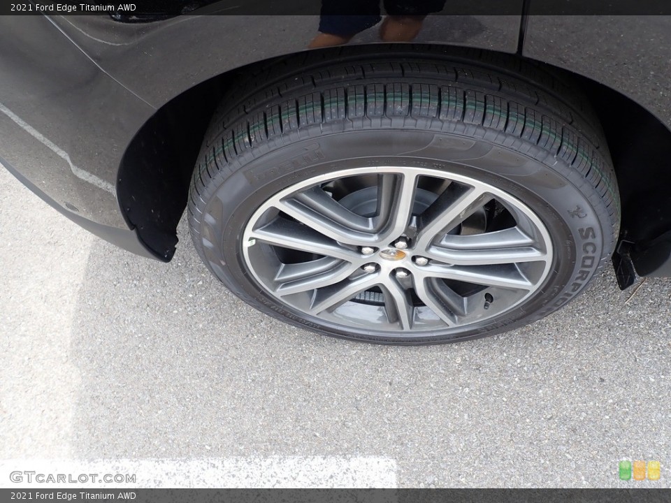 2021 Ford Edge Titanium AWD Wheel and Tire Photo #142514080
