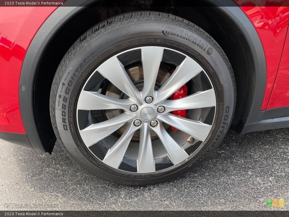2020 Tesla Model X Performance Wheel and Tire Photo #142629407
