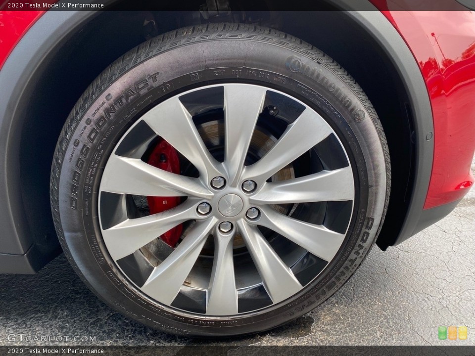 2020 Tesla Model X Performance Wheel and Tire Photo #142629428