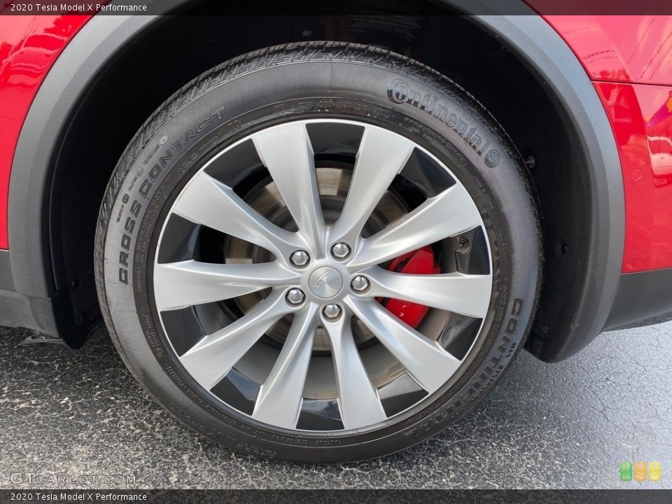 2020 Tesla Model X Performance Wheel and Tire Photo #142629476