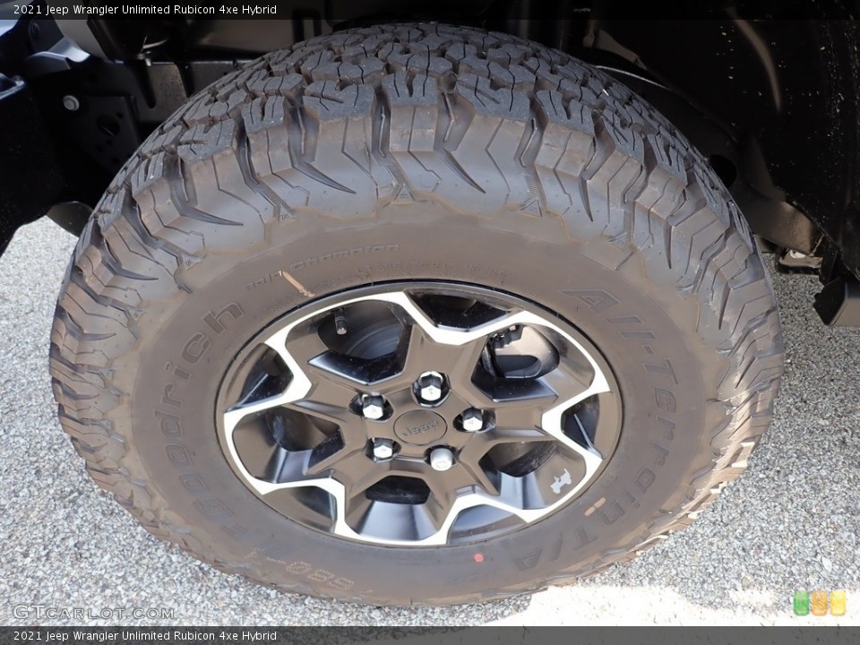 2021 Jeep Wrangler Unlimited Rubicon 4xe Hybrid Wheel and Tire Photo #142639544