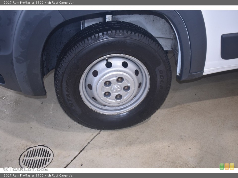 2017 Ram ProMaster 3500 High Roof Cargo Van Wheel and Tire Photo #142664098