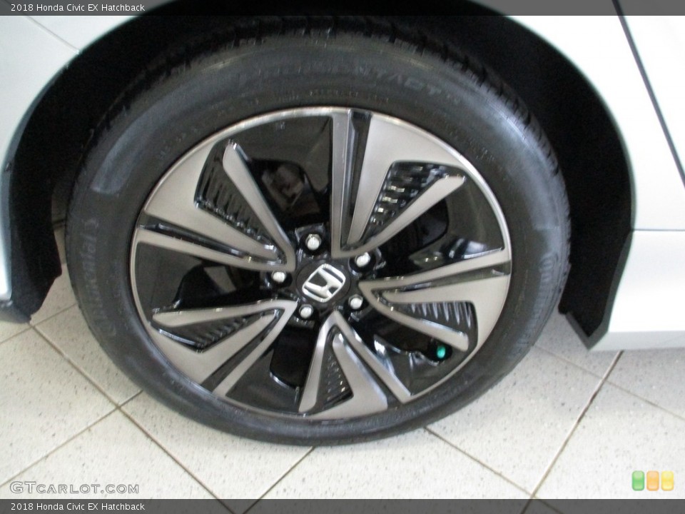 2018 Honda Civic EX Hatchback Wheel and Tire Photo #142666855