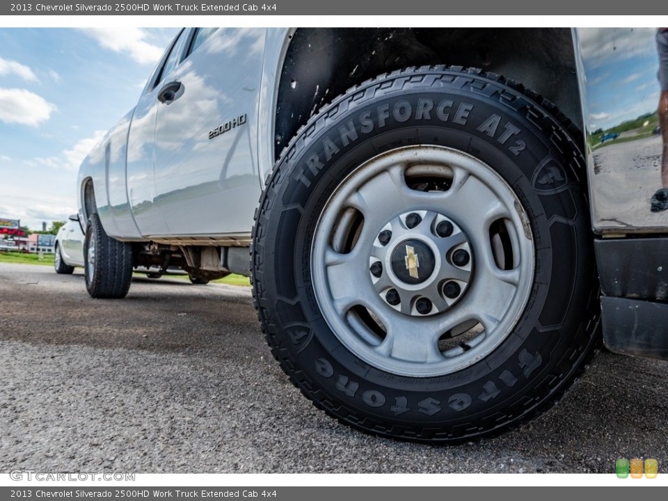 2013 Chevrolet Silverado 2500HD Work Truck Extended Cab 4x4 Wheel and Tire Photo #142679455