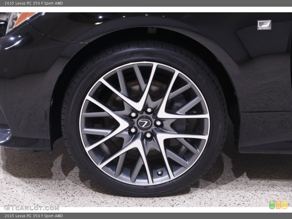 2015 Lexus RC 350 F Sport AWD Wheel and Tire Photo #142730042
