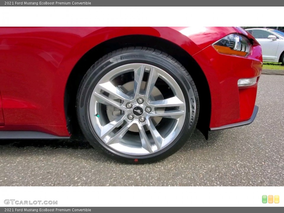 2021 Ford Mustang EcoBoost Premium Convertible Wheel and Tire Photo #142760810