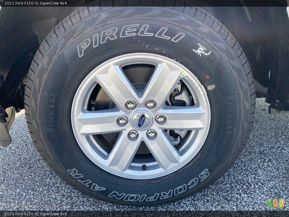 2021 Ford F150 XL SuperCrew 4x4 Wheel and Tire Photo #142770699